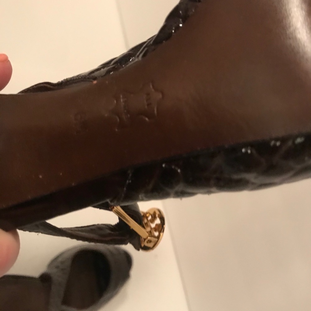 Tory Burch Python Style Sling Back Pump - Picture 12 of 12